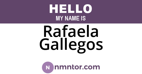 Rafaela Gallegos