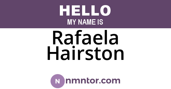 Rafaela Hairston