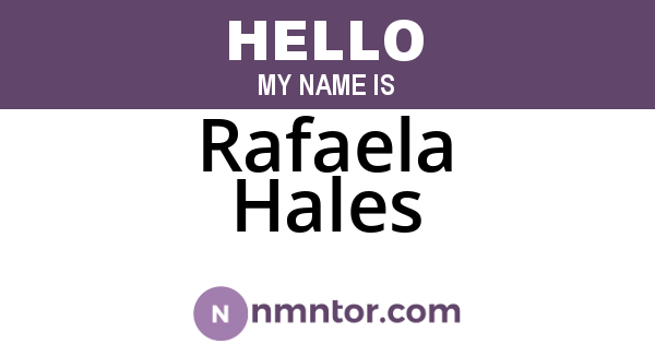 Rafaela Hales