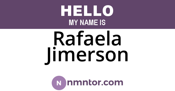 Rafaela Jimerson