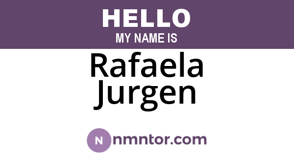 Rafaela Jurgen