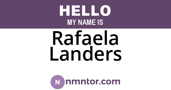 Rafaela Landers