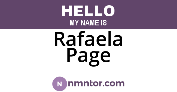 Rafaela Page