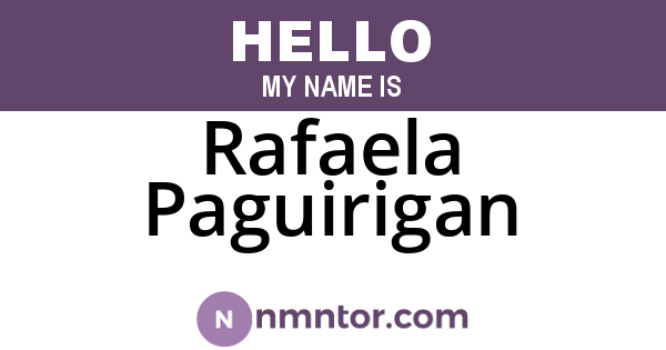 Rafaela Paguirigan