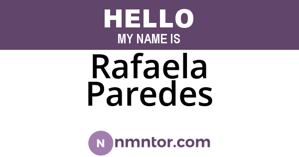 Rafaela Paredes