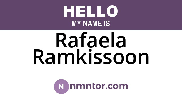 Rafaela Ramkissoon