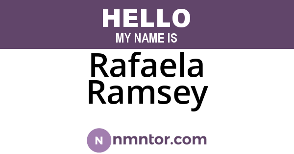 Rafaela Ramsey