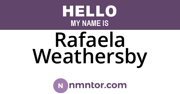 Rafaela Weathersby