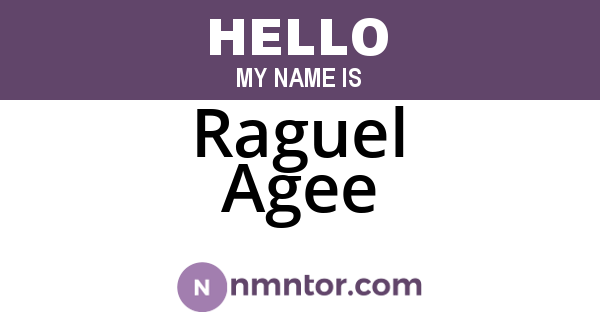 Raguel Agee
