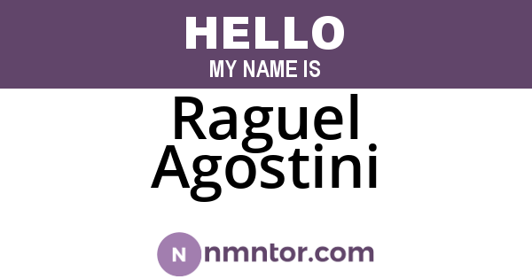Raguel Agostini