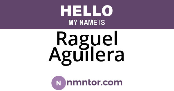 Raguel Aguilera