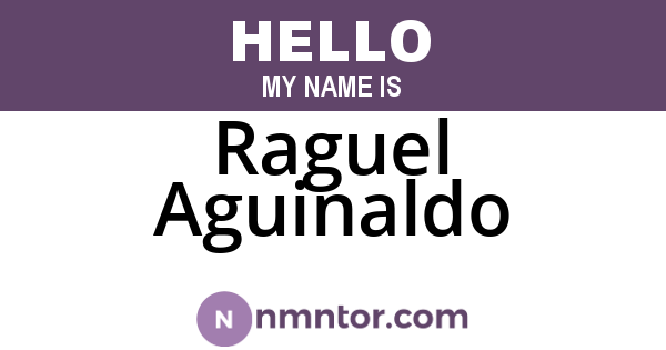 Raguel Aguinaldo