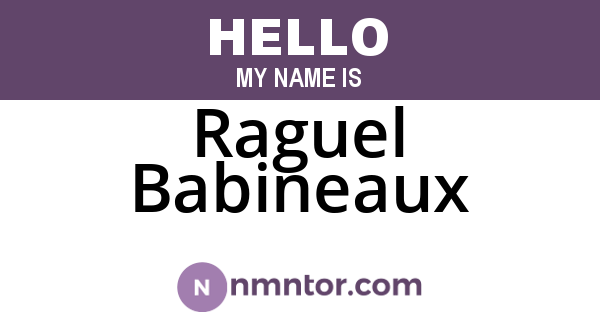 Raguel Babineaux