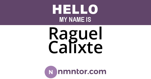 Raguel Calixte