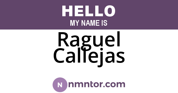 Raguel Callejas