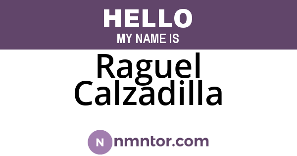 Raguel Calzadilla