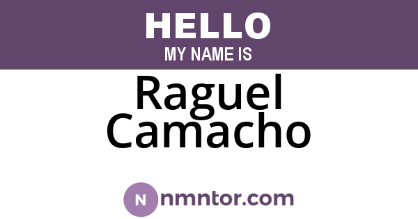 Raguel Camacho