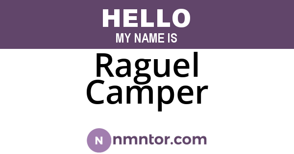 Raguel Camper