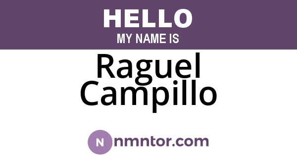 Raguel Campillo