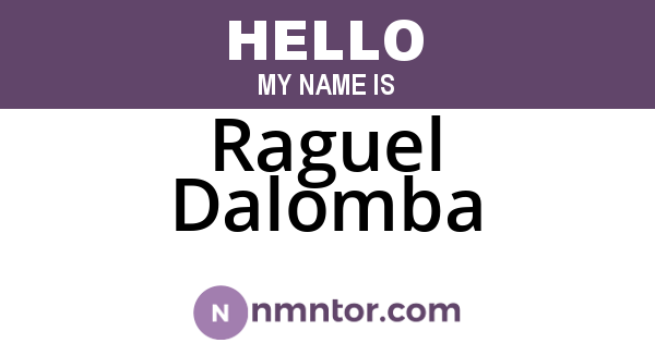 Raguel Dalomba