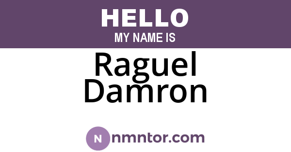Raguel Damron