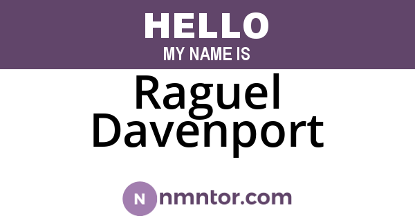 Raguel Davenport