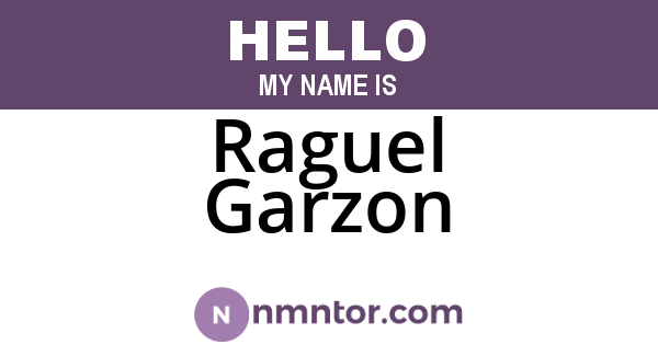 Raguel Garzon