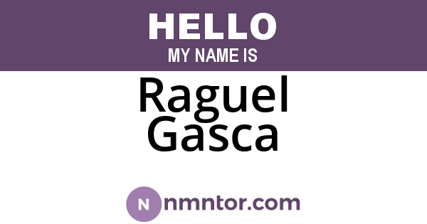 Raguel Gasca