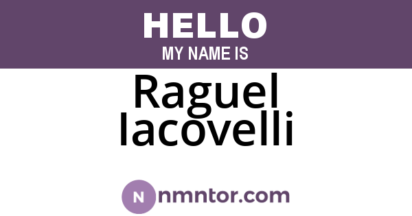 Raguel Iacovelli