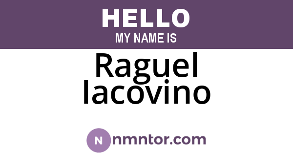 Raguel Iacovino