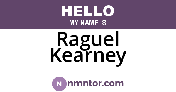 Raguel Kearney