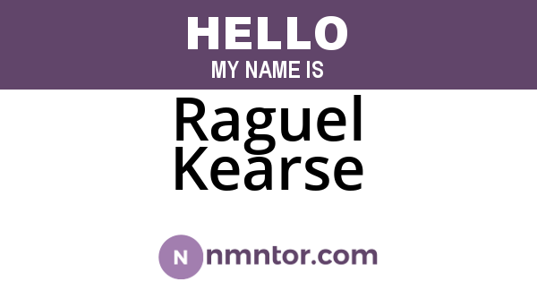 Raguel Kearse