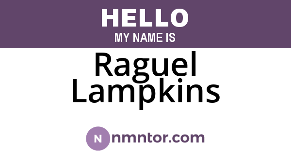 Raguel Lampkins