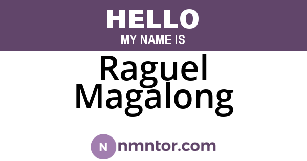 Raguel Magalong