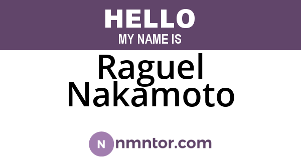 Raguel Nakamoto