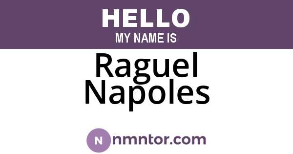 Raguel Napoles