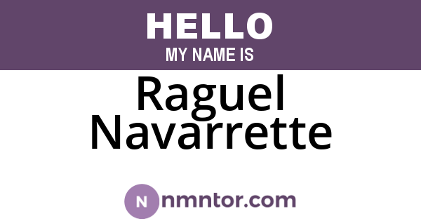 Raguel Navarrette