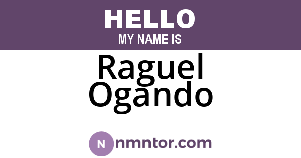 Raguel Ogando