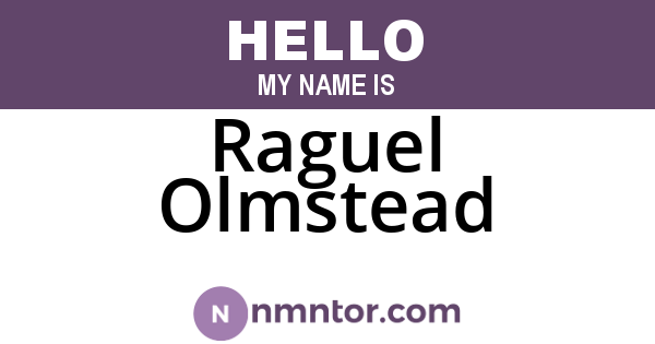 Raguel Olmstead