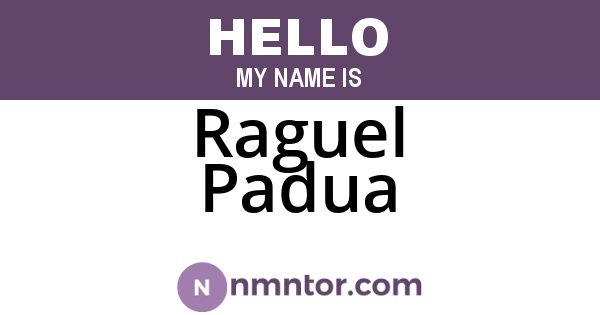 Raguel Padua