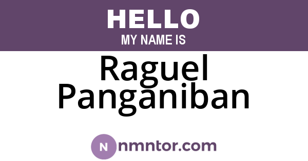 Raguel Panganiban