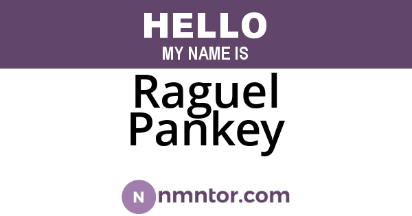 Raguel Pankey