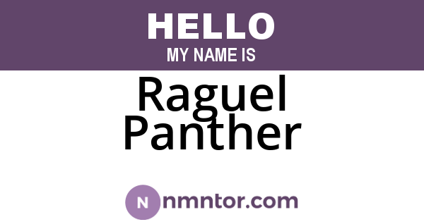Raguel Panther