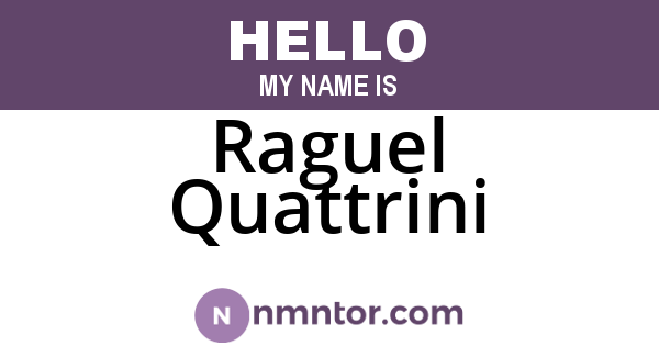 Raguel Quattrini