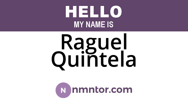 Raguel Quintela