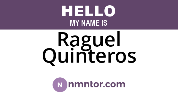 Raguel Quinteros