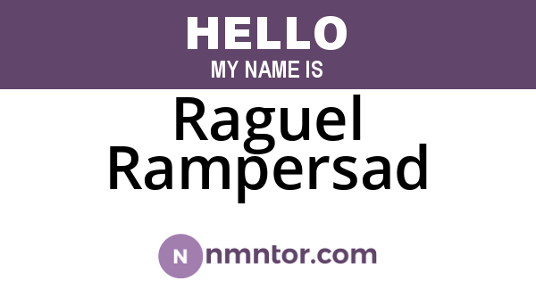 Raguel Rampersad