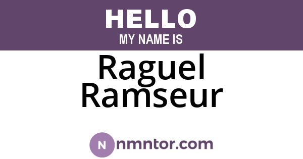 Raguel Ramseur