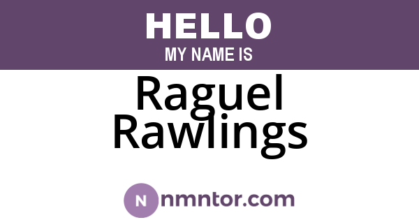 Raguel Rawlings