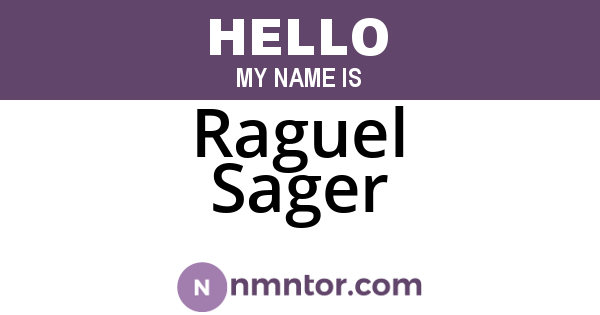 Raguel Sager